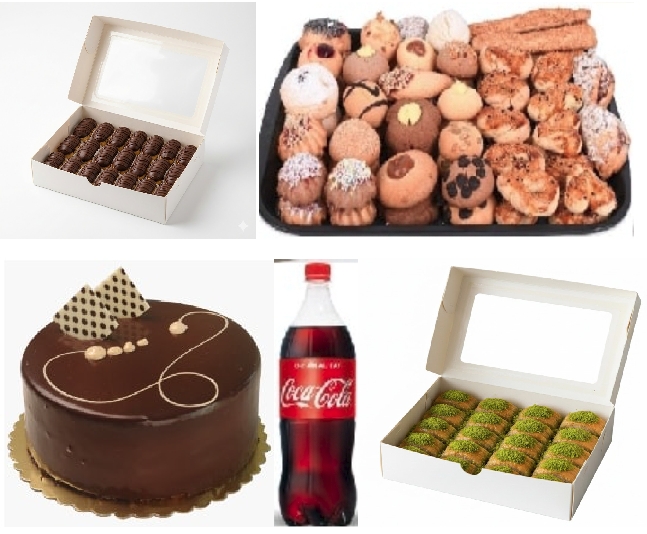 1 Adet 4-6 Kişilik Çikolatalı Yaş Pasta Dahil 5'li Menü