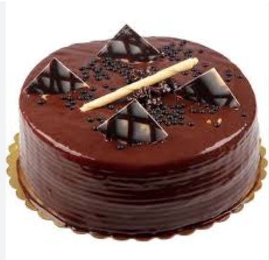 Doğum Gününe Özel 2-3 Kişilik Sade Çikolatalı Yuvarlak Pasta