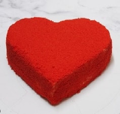 Zarif Kırmızı Kalp 6-9 Kişilik Özel Yapım Pasta